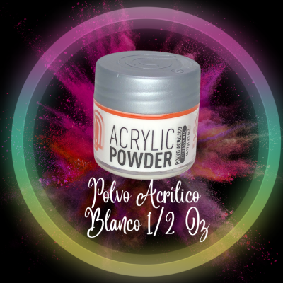 Polvo Acrílico Blanco 1/2 oz
