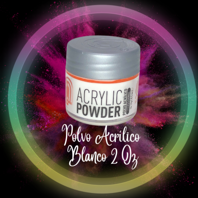 Polvo Acrílico Blanco 2  oz